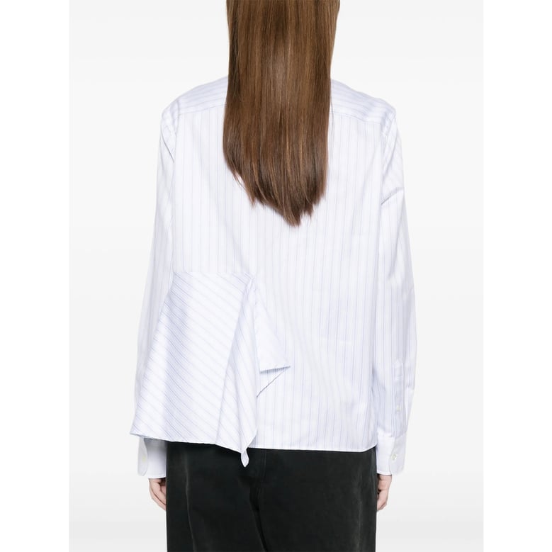 shirt with white/blue stripes by Selfnex