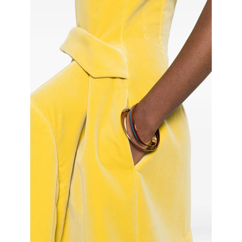 dress v-neck yellow by Selfnex