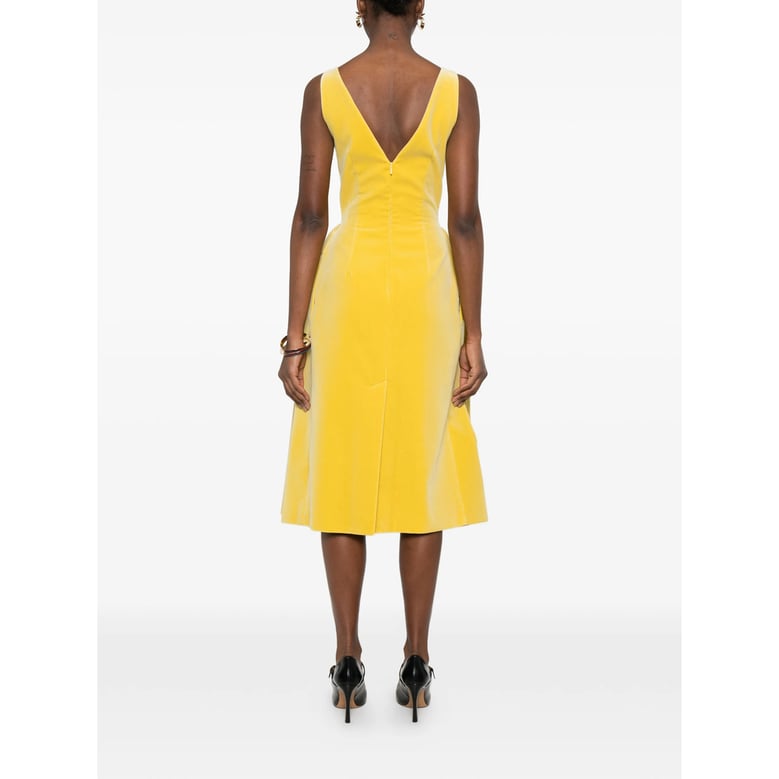 dress v-neck yellow by Selfnex