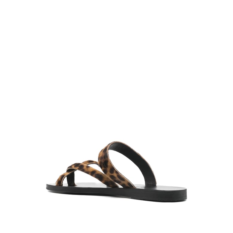 lynx strappy toe post flat sandals by Selfnex