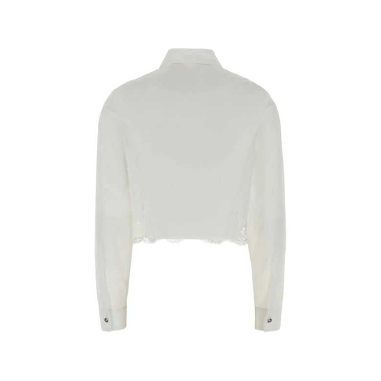 shirt with lace detail and button fastening by Selfnex