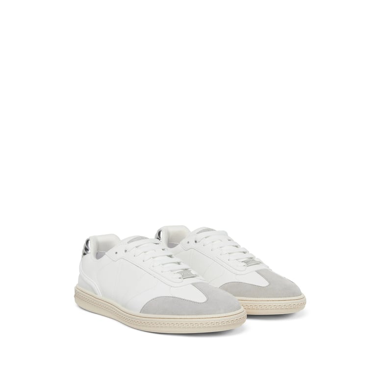 white panelled design lace-up shoes by Selfnex