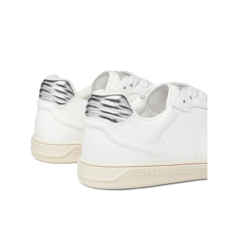 white panelled design lace-up shoes by Selfnex