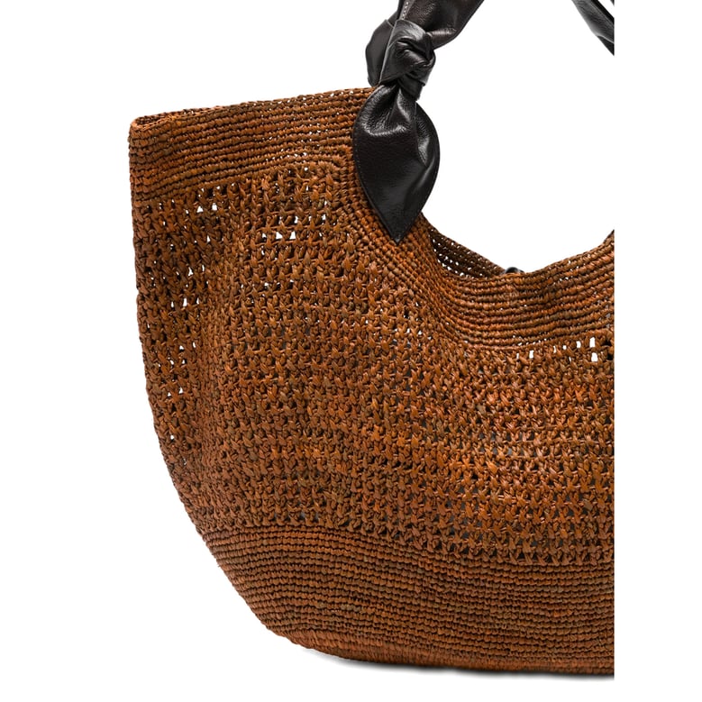 woven design top handle bag by Selfnex