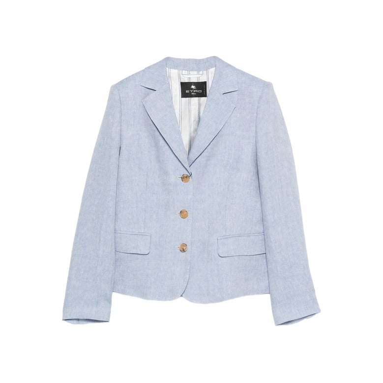 linen v-neck outerwear by Selfnex