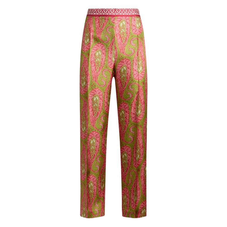 twill paisley trousers by Selfnex