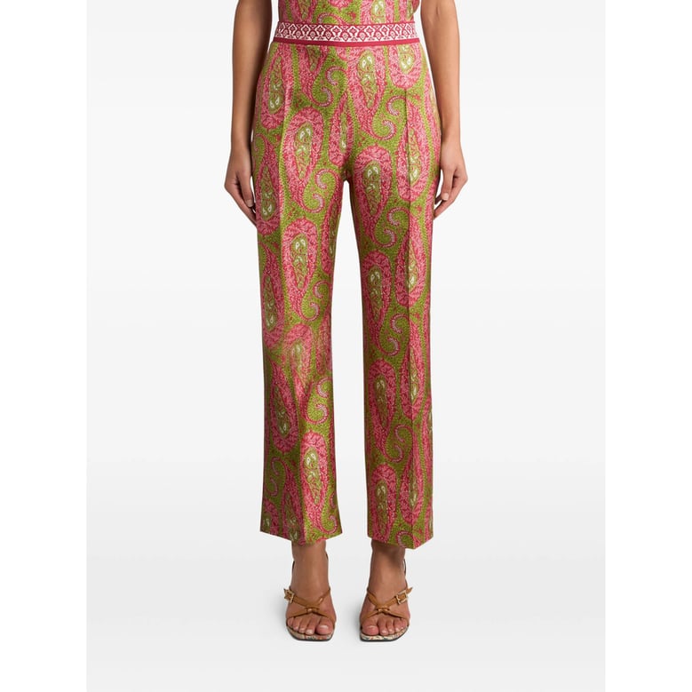 twill paisley trousers by Selfnex