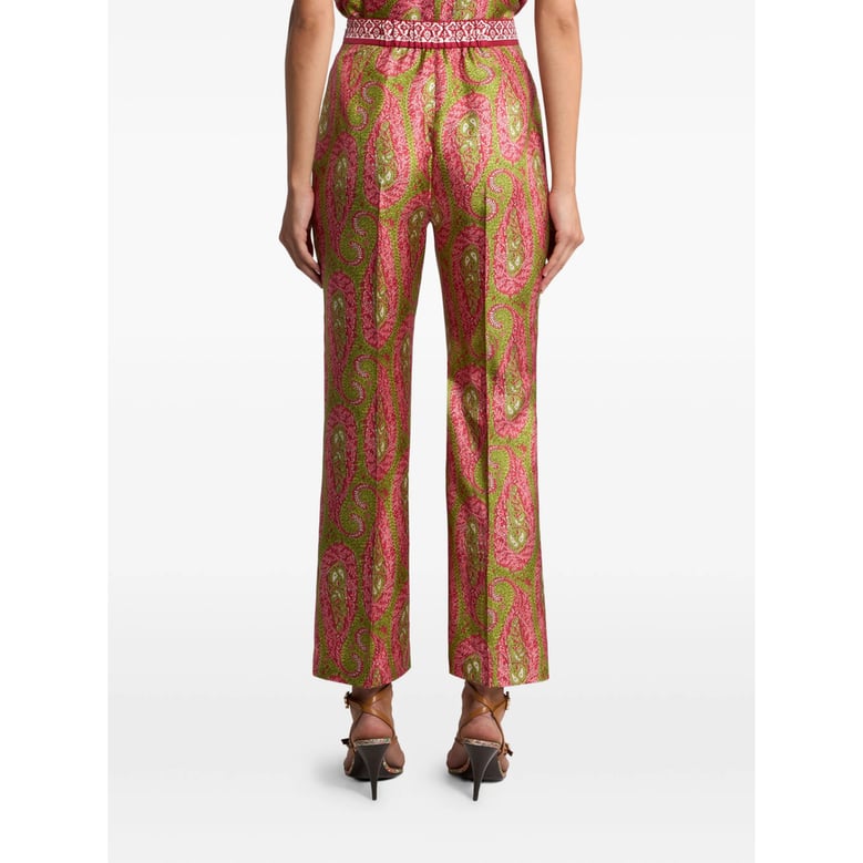 twill paisley trousers by Selfnex