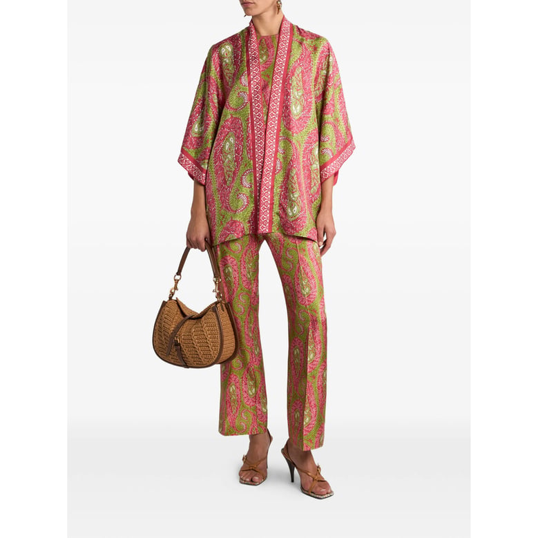 twill paisley trousers by Selfnex
