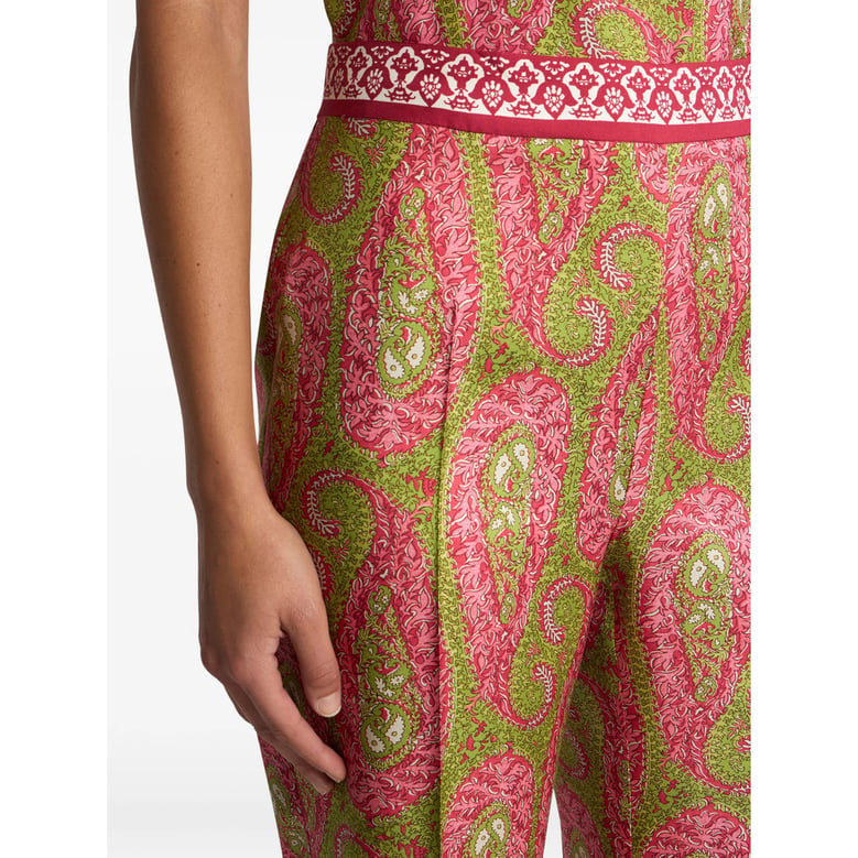 twill paisley trousers by Selfnex