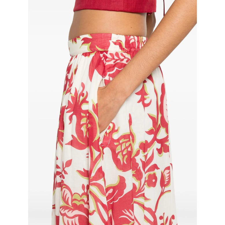 floral print tiered skirt by Selfnex