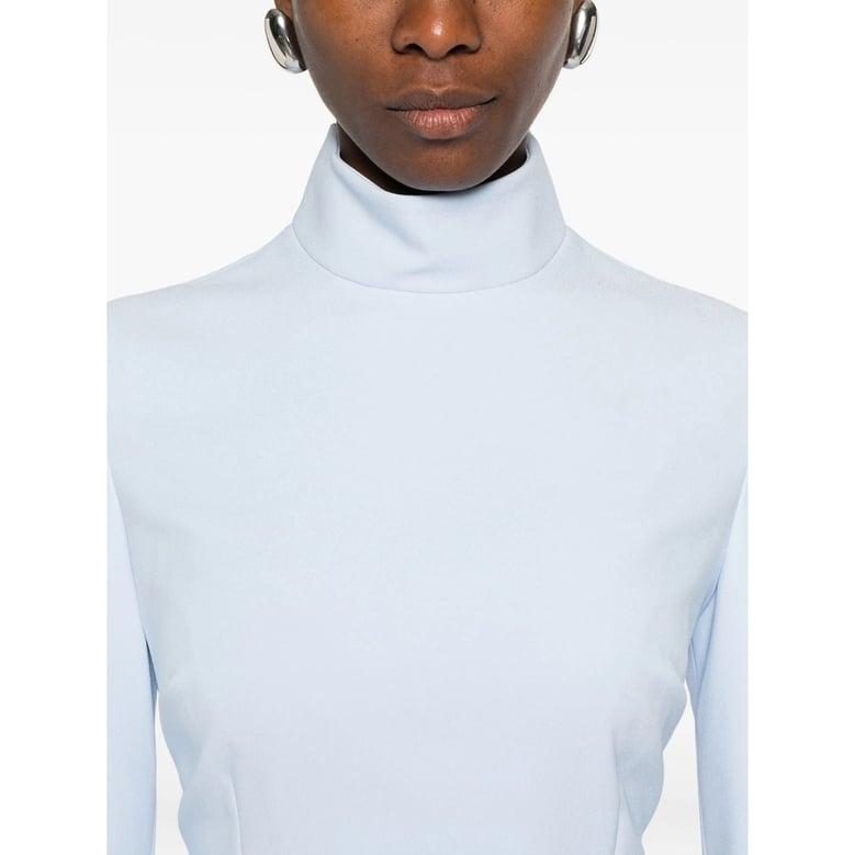 high neck long sleeve dress by Selfnex