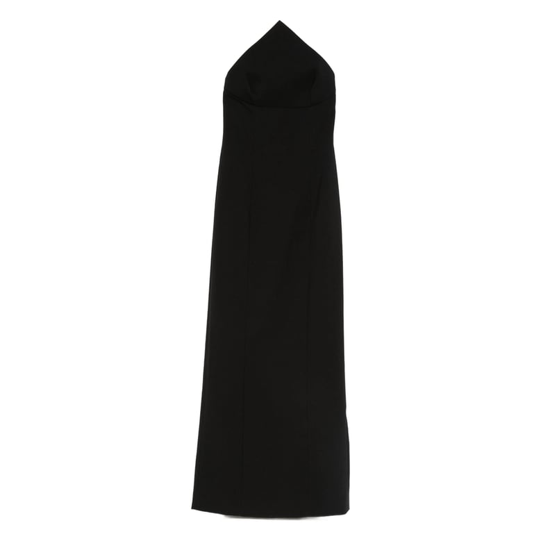 strapless dress with rear slit by Selfnex