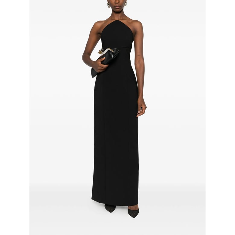 strapless dress with rear slit by Selfnex