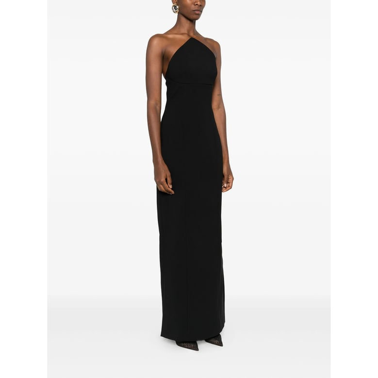 strapless dress with rear slit by Selfnex