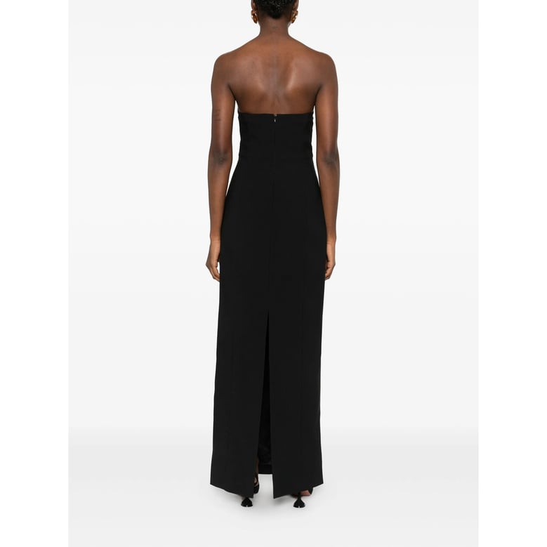 strapless dress with rear slit by Selfnex