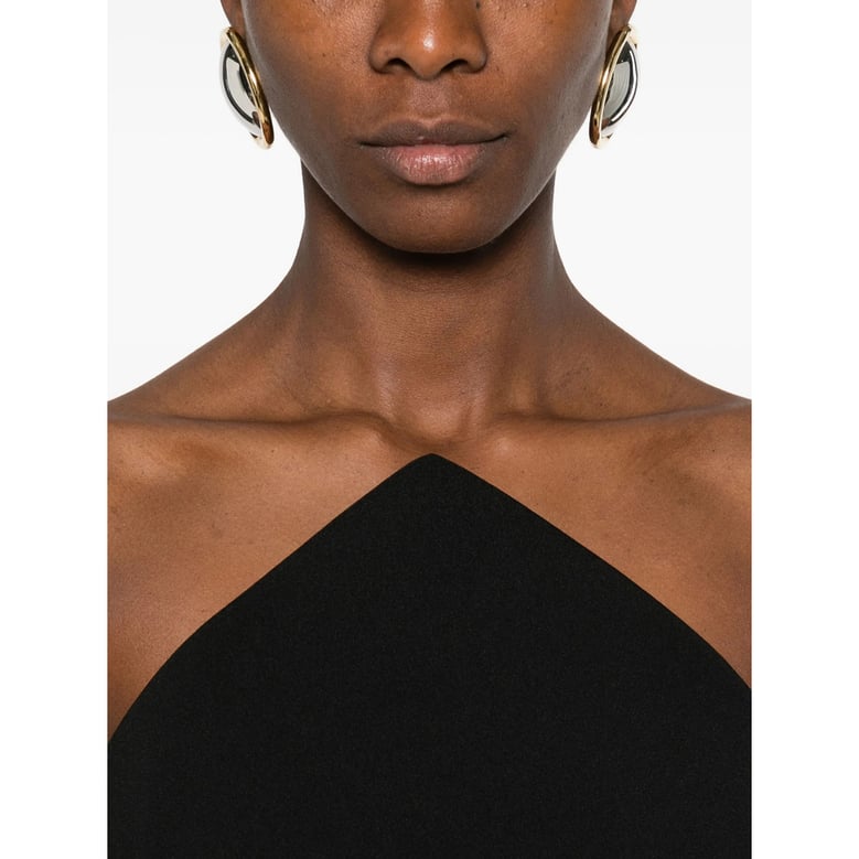 strapless dress with rear slit by Selfnex