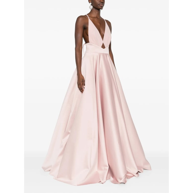 pink open-back dress by Selfnex