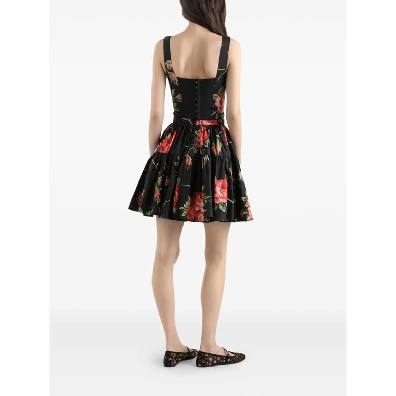 pleated skirt black/red by Selfnex