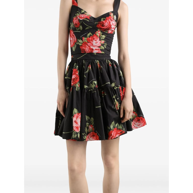 pleated skirt black/red by Selfnex