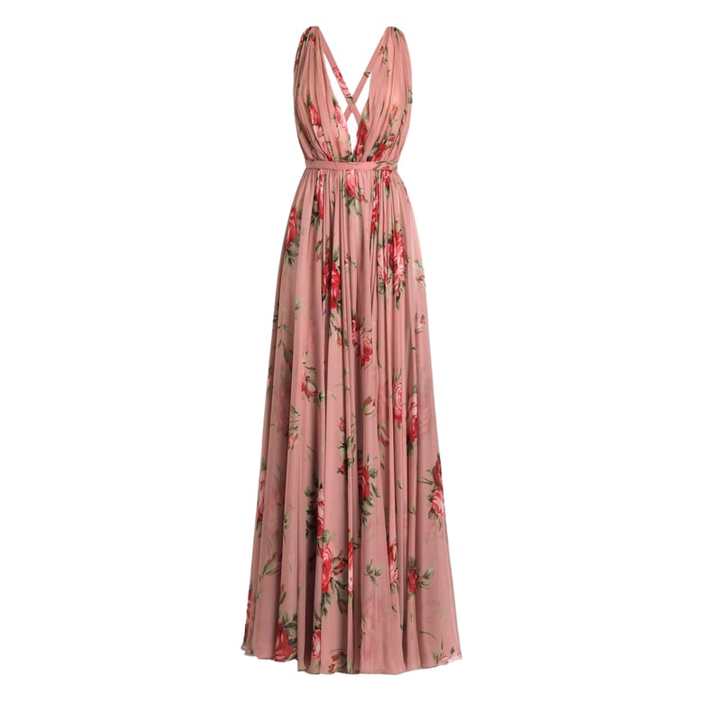 evening dress pink/red by Selfnex
