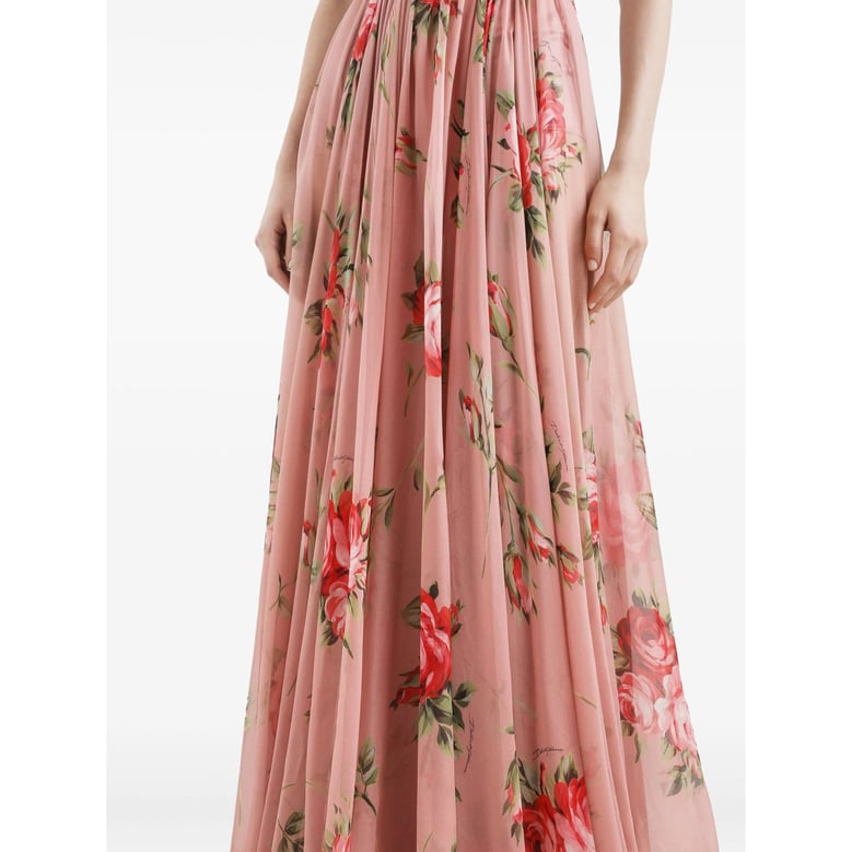 evening dress pink/red by Selfnex