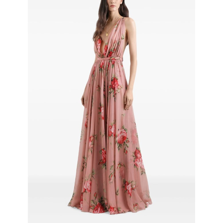 evening dress pink/red by Selfnex