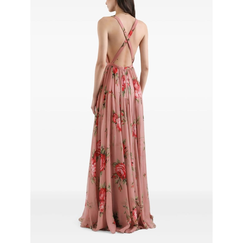evening dress pink/red by Selfnex