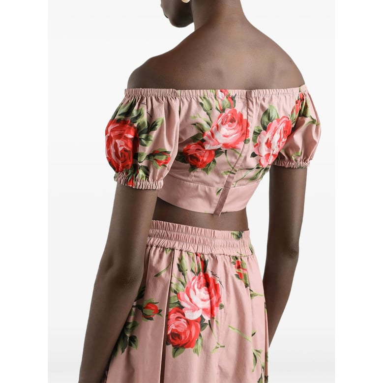top off-shoulder pink/red by Selfnex