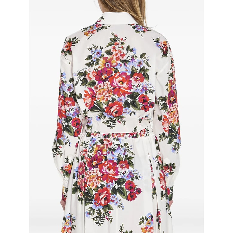 shirt floral print white/red by Selfnex