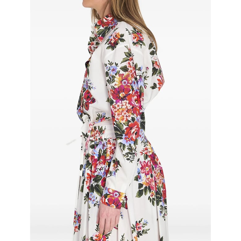 shirt floral print white/red by Selfnex