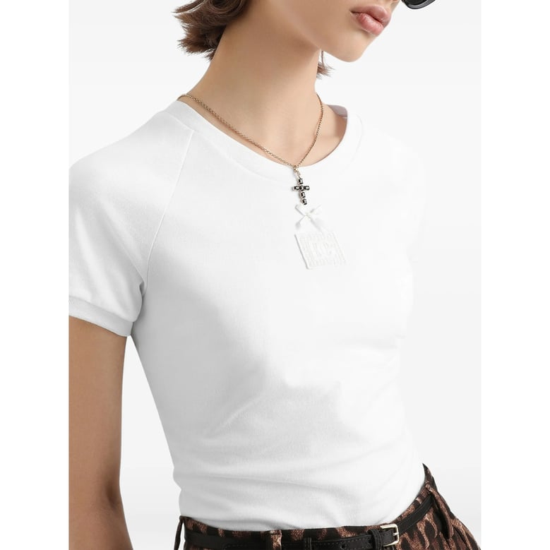 t-shirt with bow detailing by Selfnex