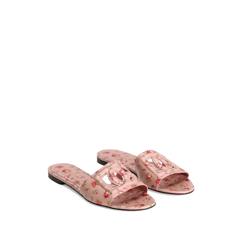 shoes pink/red floral print by Selfnex