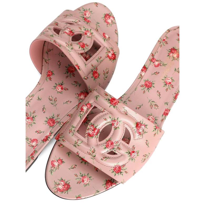 shoes pink/red floral print by Selfnex