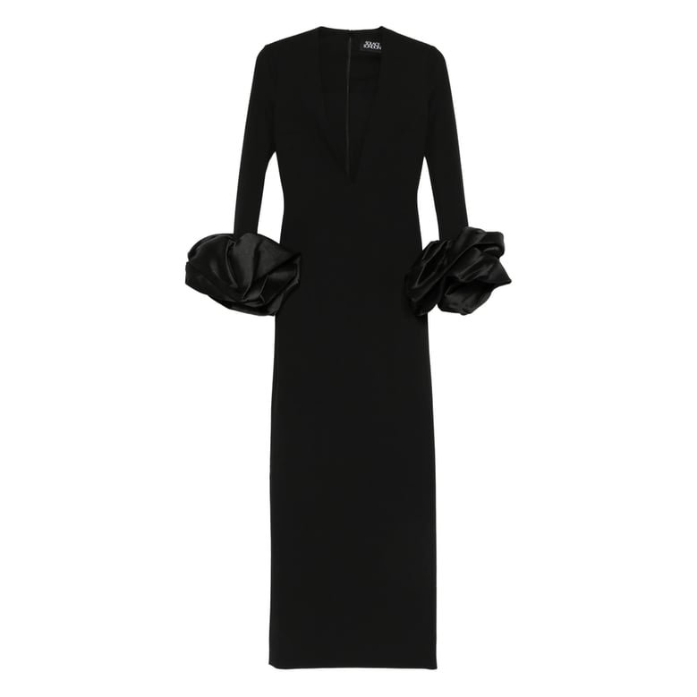 midi dress black by Selfnex