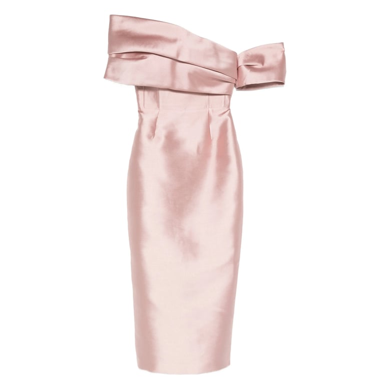 off-shoulder bow detail dress by Selfnex