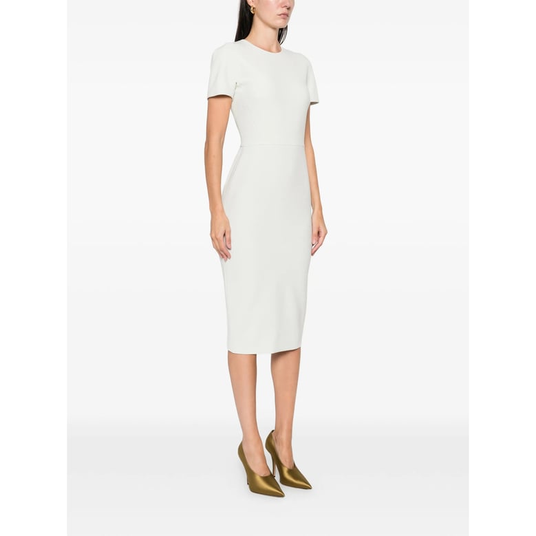 short sleeve round neck dress by Selfnex