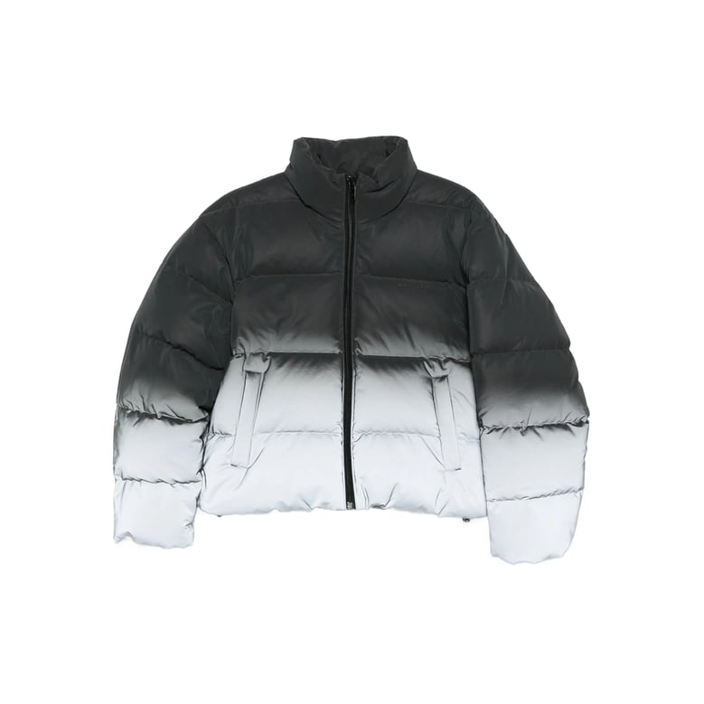 padded silver-tone outerwear by Selfnex
