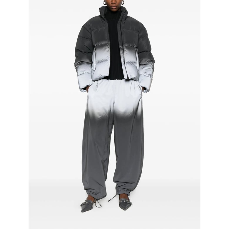 padded silver-tone outerwear by Selfnex