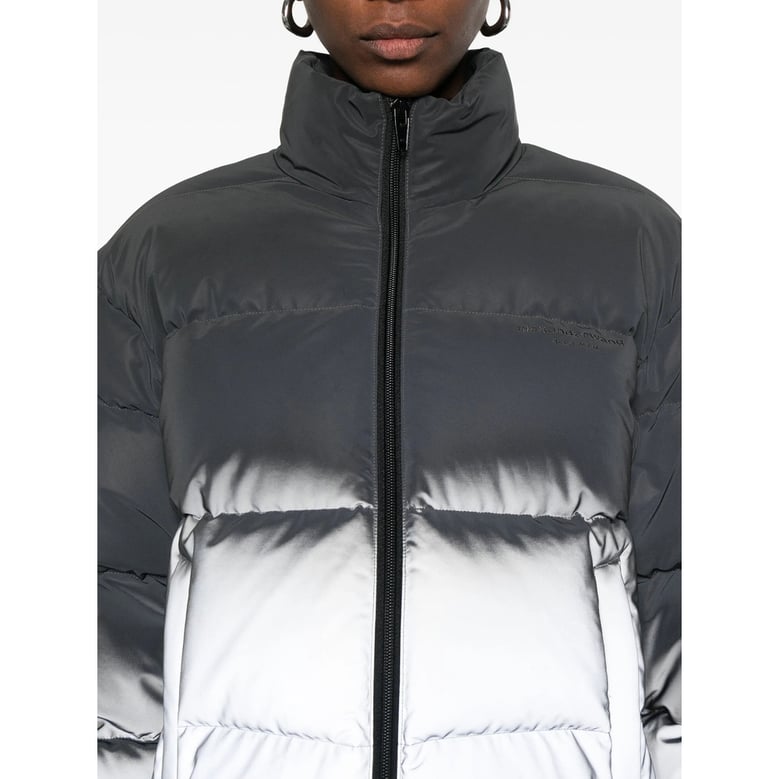 padded silver-tone outerwear by Selfnex