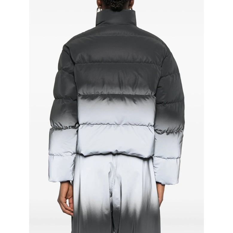 padded silver-tone outerwear by Selfnex