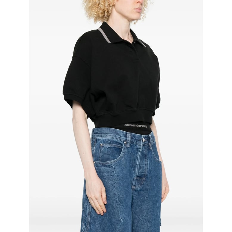 polo top alexander wang black by Selfnex