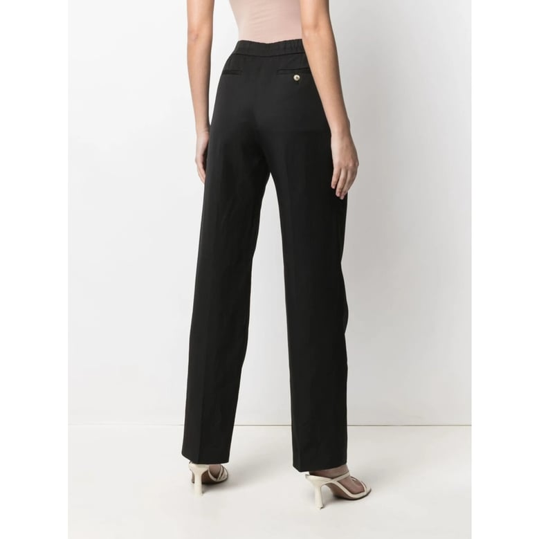 high-waisted black trousers by Selfnex