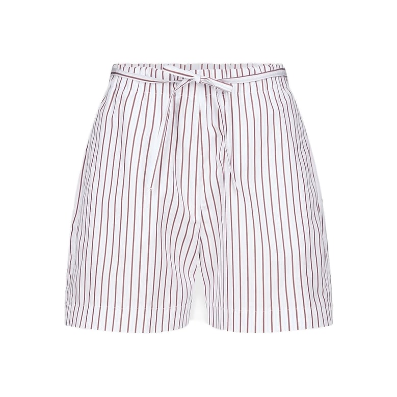 tailored shorts white/red by Selfnex