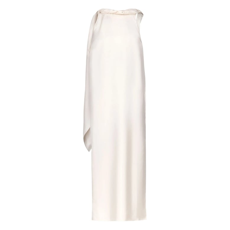 evening dress susan ivory silk by Selfnex