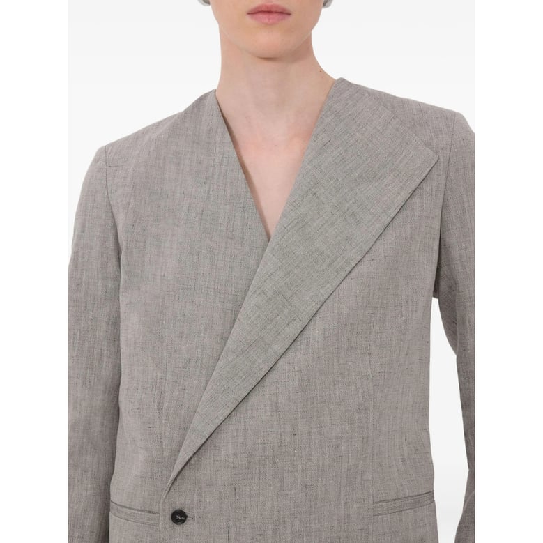 blazer cotton-linen grey by Selfnex