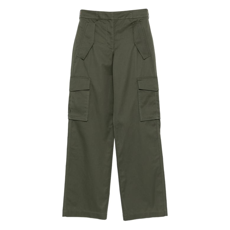 burberry green check trim pants by Selfnex