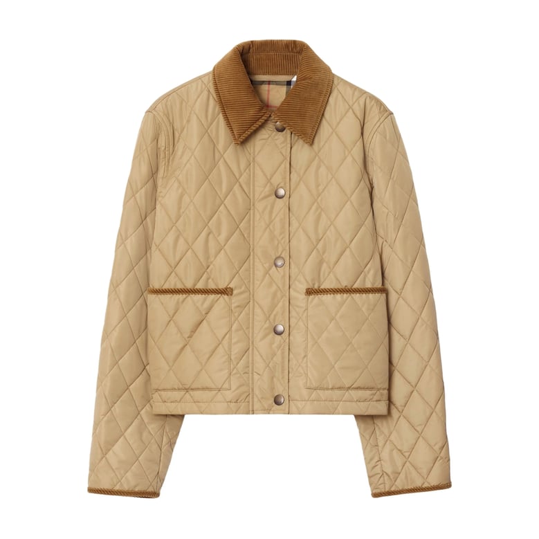 outerwear with corduroy collar by Selfnex