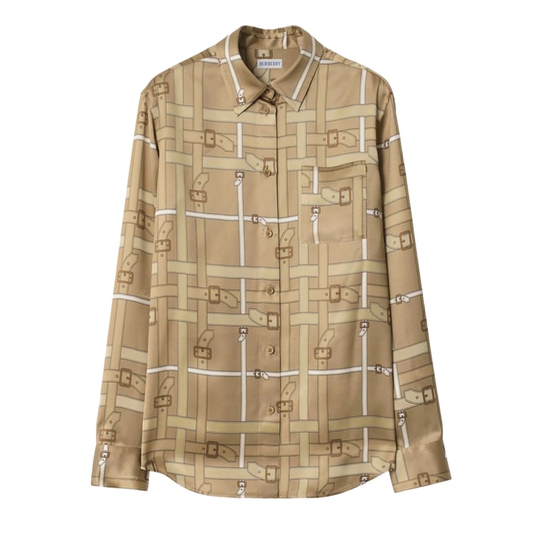 shirt with belt-buckle pattern by Selfnex