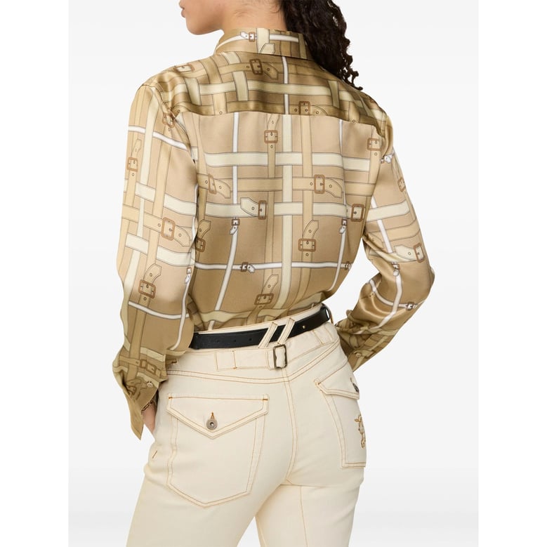 shirt with belt-buckle pattern by Selfnex